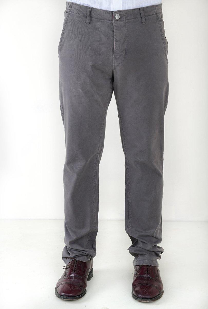 Men's Casual Slim Straight Fit Cotton Trousers - Bien Habille Pakistan