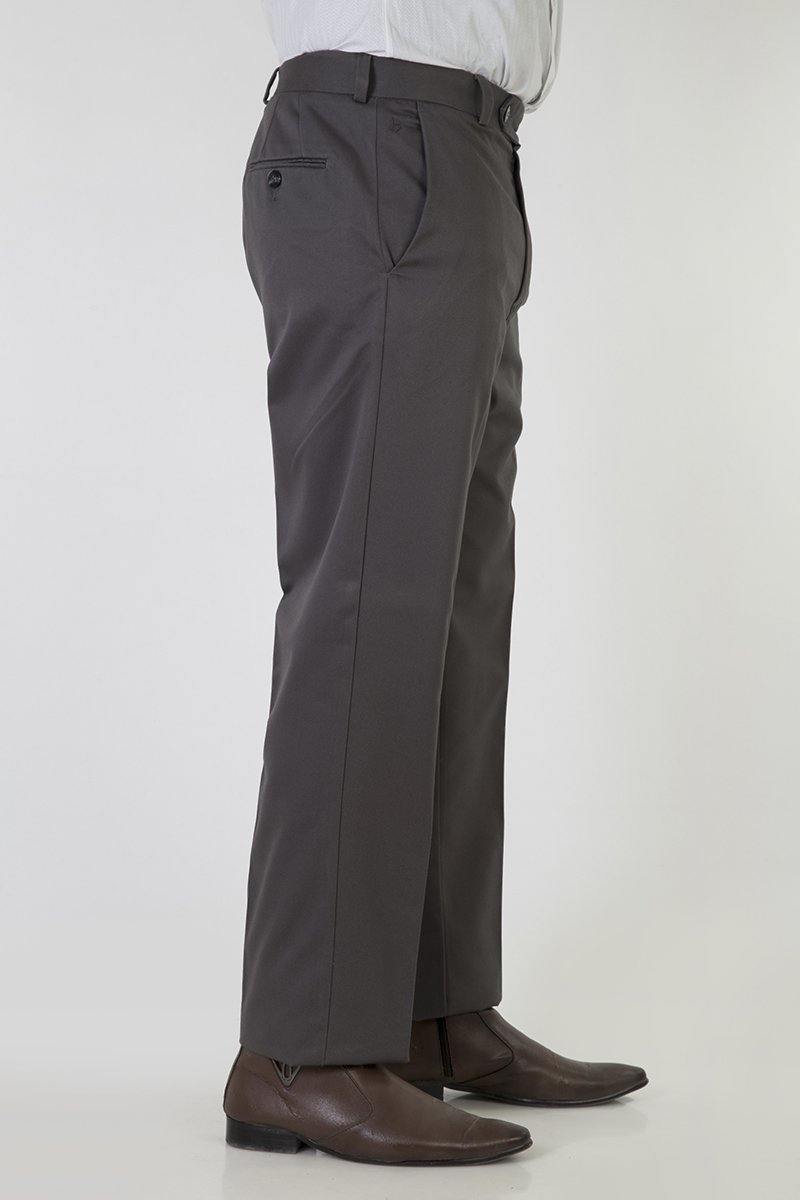 Slim Comfort B-95 Formal Brown Textured Trouser - Mandis